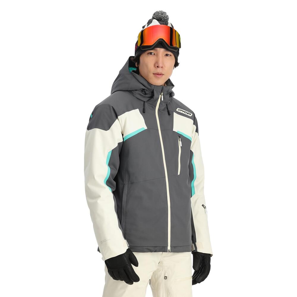 NWT Spyder Men’s Leader Ski Jacket – Medium – Waterproof Winter Coat
